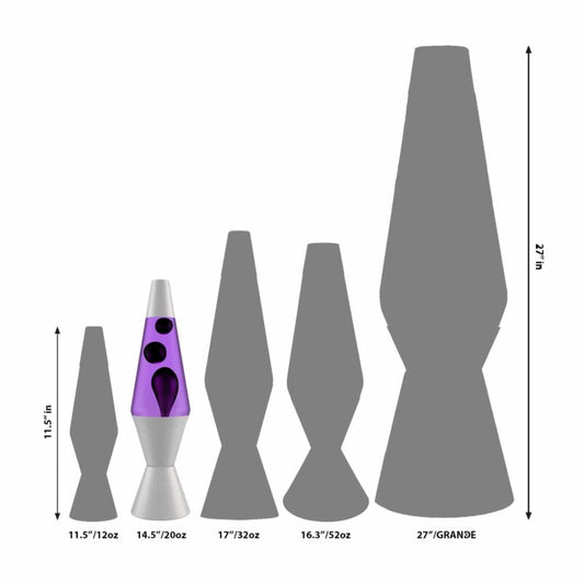 14.5’’ LAVA Lamp – Black & Purple - US 2956