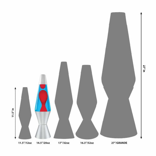 14.5″ LAVA Lamp – Red/Blue/Silver - US 4978