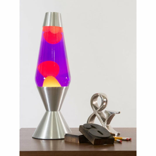 16.3″ LAVA Lamp – Yellow/Purple/Silver - US 7073