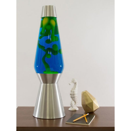 27″ LAVA Lamp Grande – Yellow/Blue/Silver - US 2966