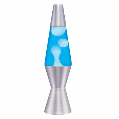 11.5″ LAVA Lamp – White/Blue/Silver - US 8798