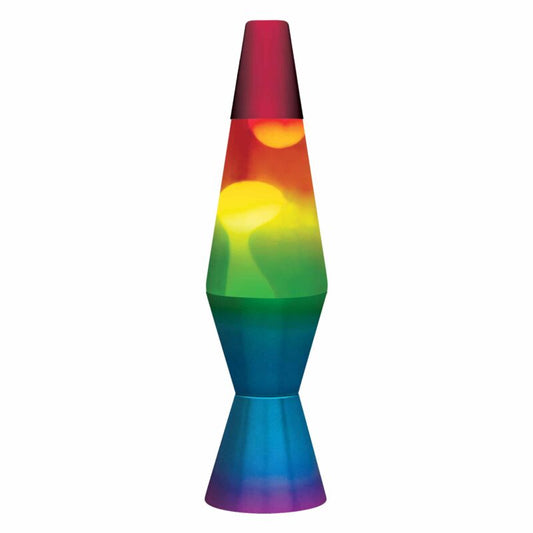 11.5″ LAVA Lamp Rainbow – White/Tricolor - US 4552