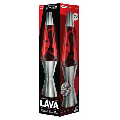 14.5″ Lava Lamp Chrome Plated Crimson - US 7755
