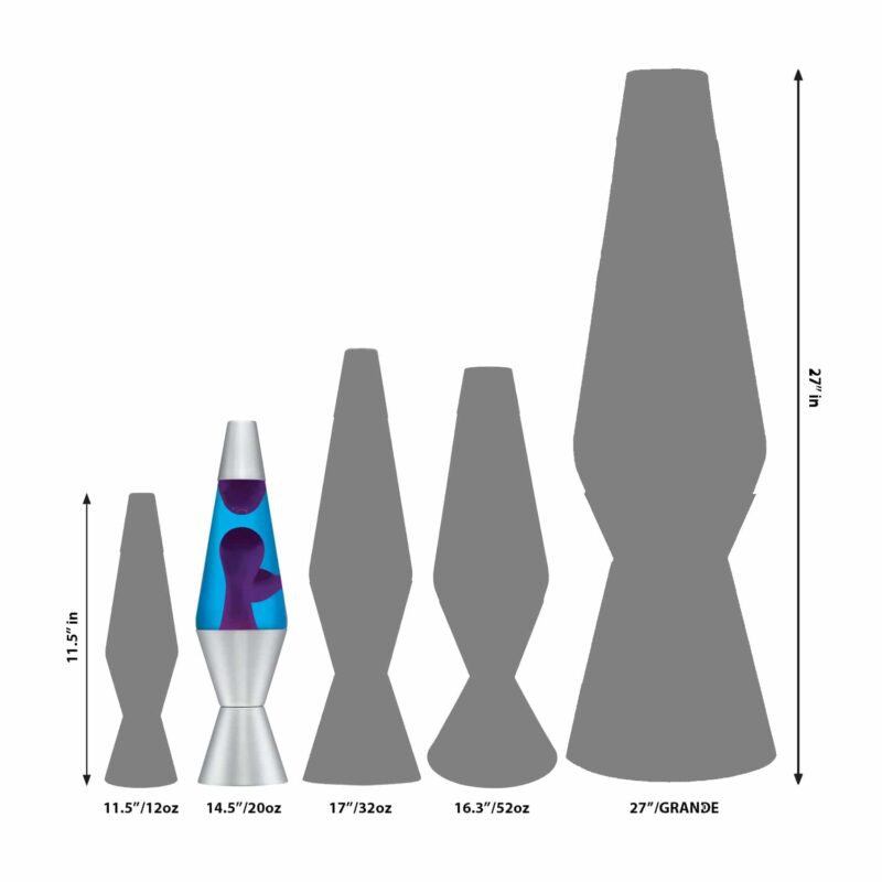 14.5″ LAVA Lamp – Purple/Blue/Silver - US 3923