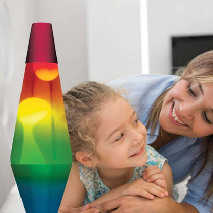 14.5” LAVA Lamp Rainbow – White/Clear/Tricolor - US 4970