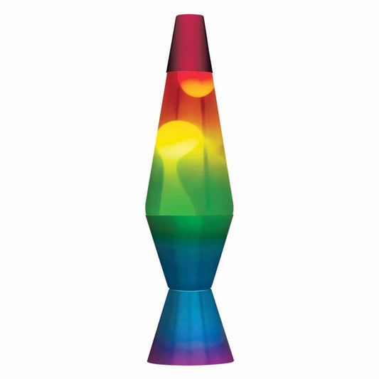14.5” LAVA Lamp Rainbow – White/Clear/Tricolor - US 4970
