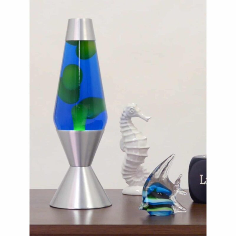 16.3″ LAVA Lamp – Yellow/Blue/Silver - US 6828