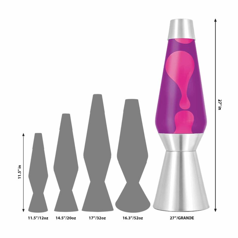 27″ LAVA Lamp Grande – Pink/Purple/Silver - US 4199